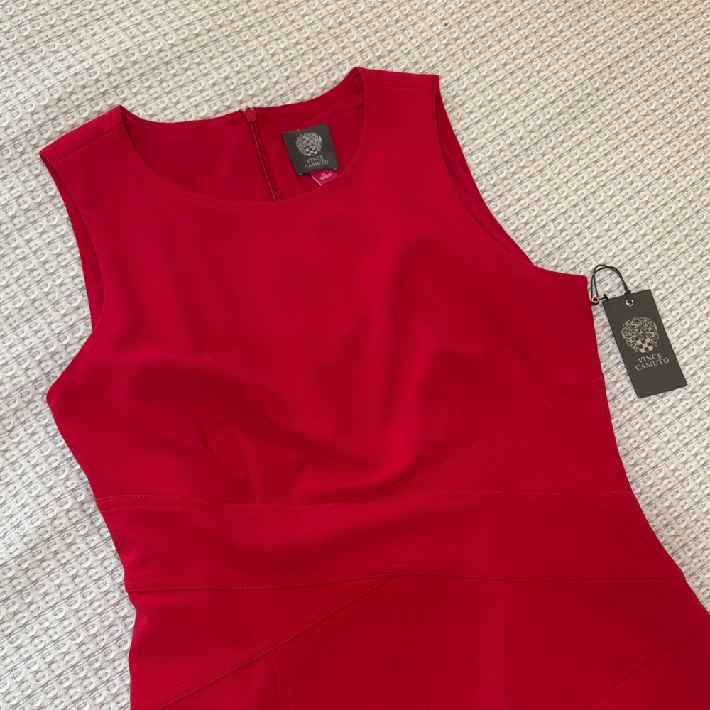 Vince Camuto Bold Red Midi Dress